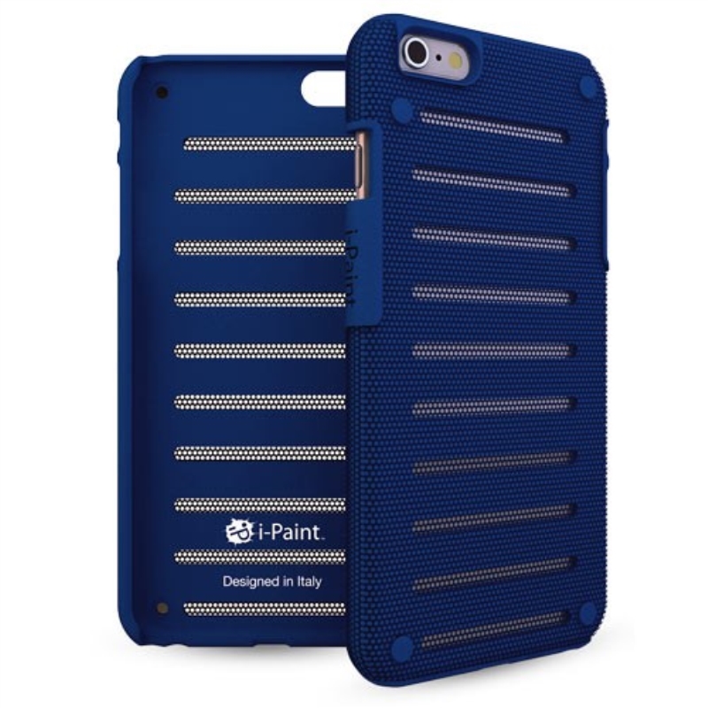 CELLULARLINE Custodia cover per iPhone 6 Cellular Line iPaint metallica blu